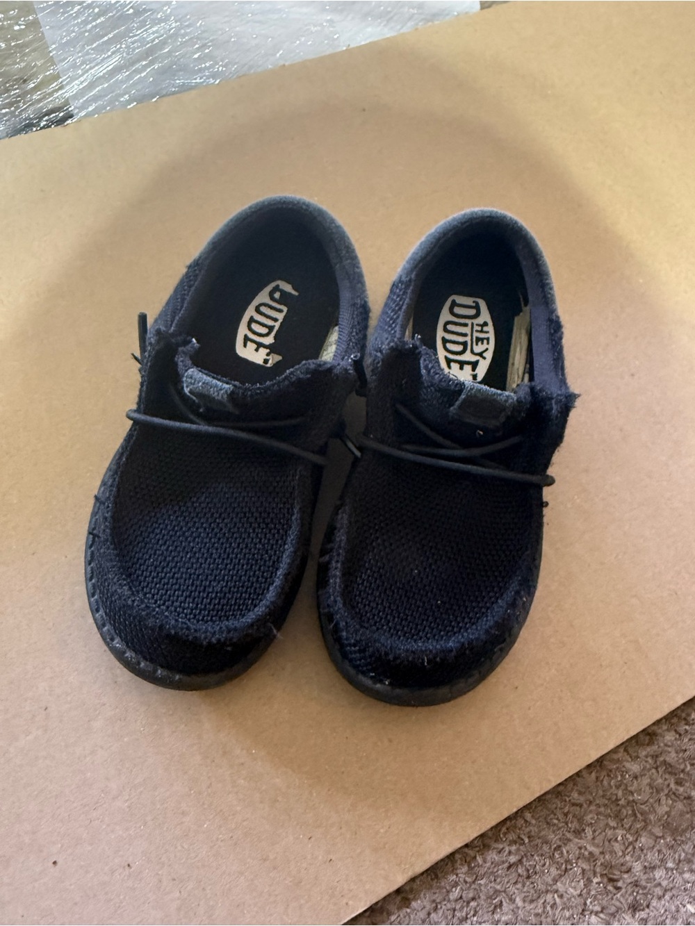 Hey Dude Kids Navy Black Slip-On Sneakers